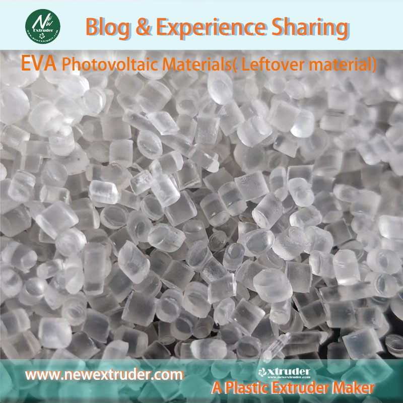 EVA Film leftover material waste recovery and re-granulation unit