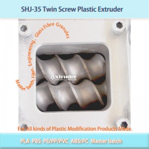 Color masterbatch extruder sidefeeder plastic extruder machine SHJ35 series