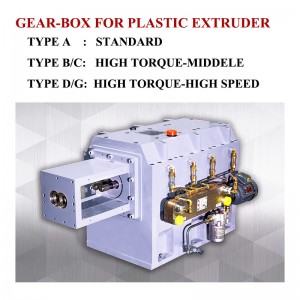 Gearbox for twin screw plastic extruder